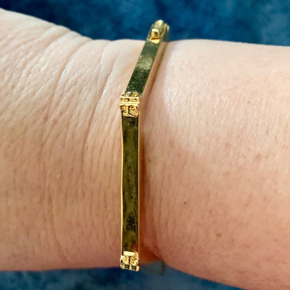 TORY BURCH OCTAGON LOGO BRACELET